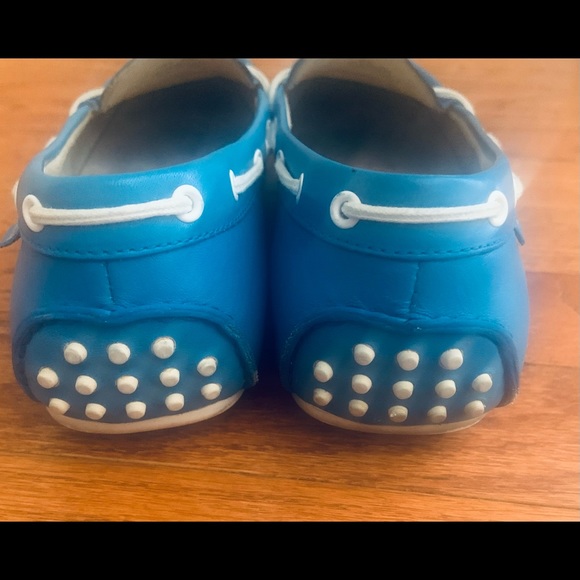 Cole Haan Gunnison Loafer in Summer Blue and White - Picture 4 of 5